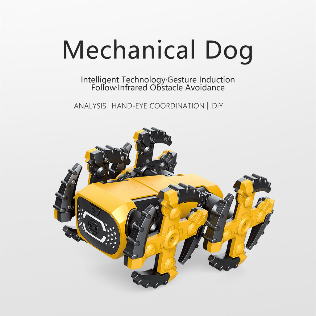Assembly Smart Motorized Robot Gesture Sensing Obstacle Avoidance Mechanical Dog