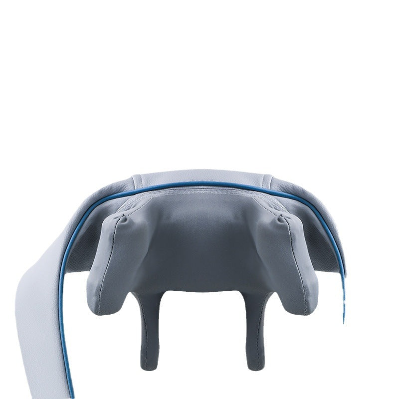 Dredging The Trapezius Muscle Of The Neck, Kneading And Massaging The Shawl