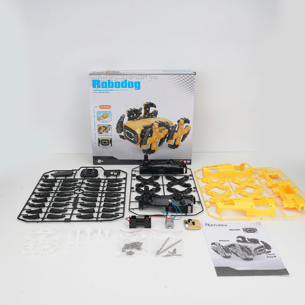 Assembly Smart Motorized Robot Gesture Sensing Obstacle Avoidance Mechanical Dog