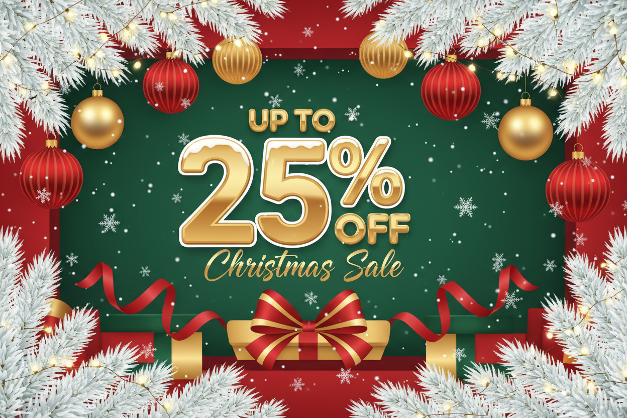 change to upto 25 % off!